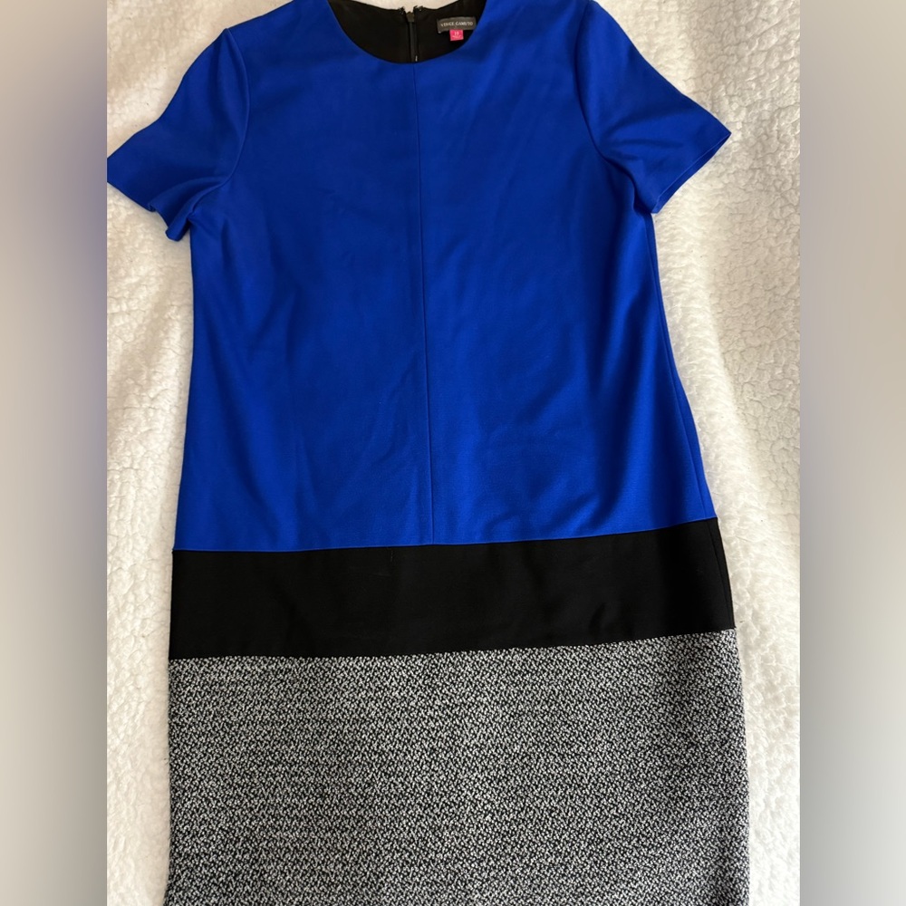 ⭐️ 3/$20 Vince Camuto women’s Blue and Black Colorblock Dress size 10
